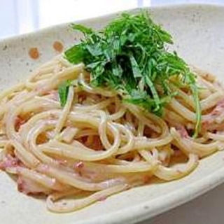 クリーミーな梅マヨパスタ